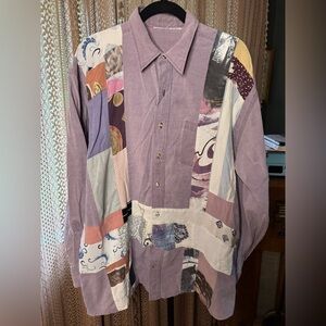 VTG Patchwork Button-Up Shirt